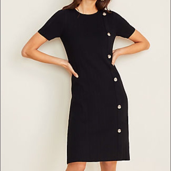 Ann Taylor Dresses & Skirts - Ann Taylor black ribbed dress